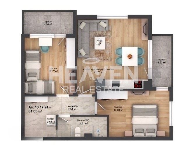 Продава 3-СТАЕН, гр. Пловдив, Кършияка, снимка 2 - Апартаменти - 54338780