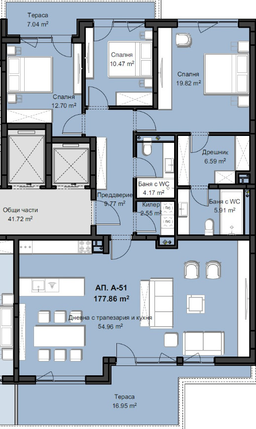 In vendita  3 camere da letto Plovdiv , Hristo Smirnenski , 218 mq | 12814605