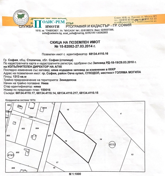 Продава ПАРЦЕЛ, гр. София, Суходол, снимка 1 - Парцели - 49175858