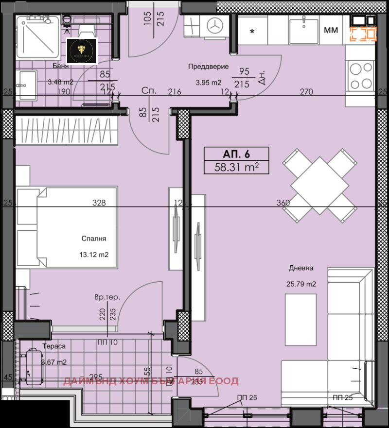 Продава 2-СТАЕН, гр. Пловдив, Гагарин, снимка 2 - Aпартаменти - 49076694