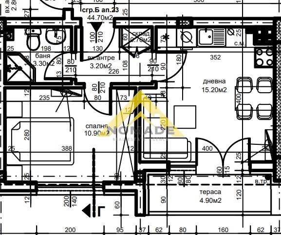 Продава  2-стаен град Пловдив , Христо Смирненски , 54 кв.м | 56819230 - изображение [6]