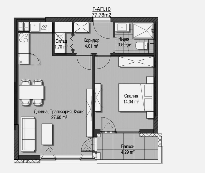 Продава 2-СТАЕН, гр. София, Кръстова вада, снимка 3 - Апартаменти - 52664480