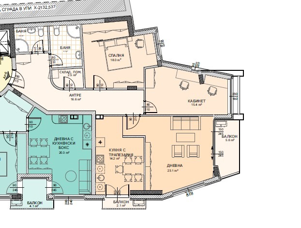 Продава 3-СТАЕН, гр. София, Кръстова вада, снимка 2 - Апартаменти - 53323704