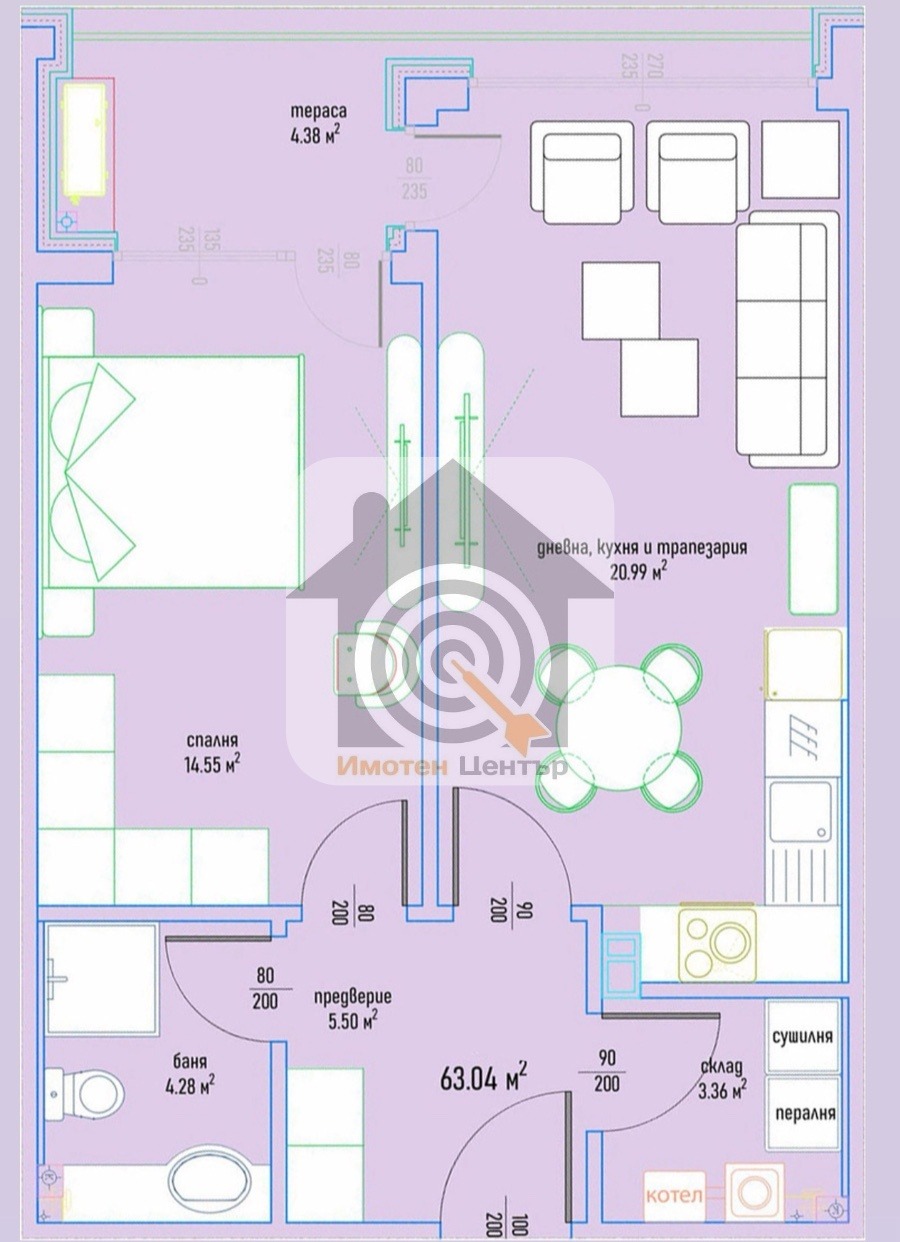 Продава 2-СТАЕН, гр. София, Малинова долина, снимка 2 - Апартаменти - 53254962