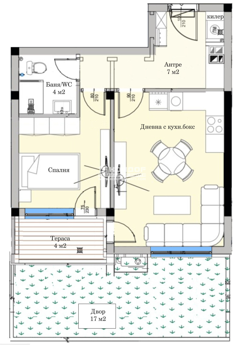 Продава  2-стаен град Пловдив , Кършияка , 77 кв.м | 91588889 - изображение [2]