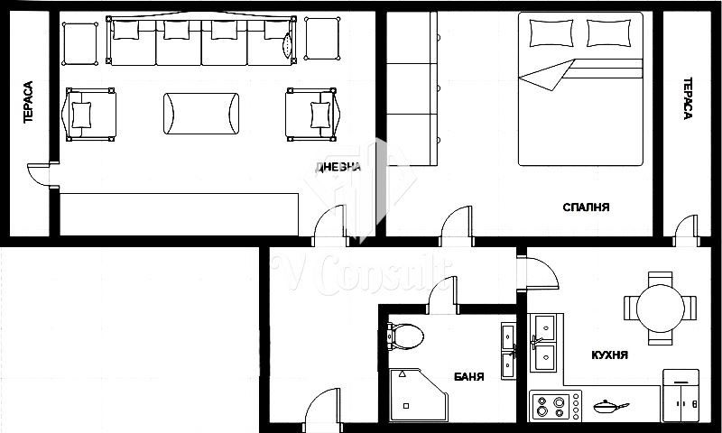 De vânzare  1 dormitor Sofia , Levsci V , 66 mp | 20991138