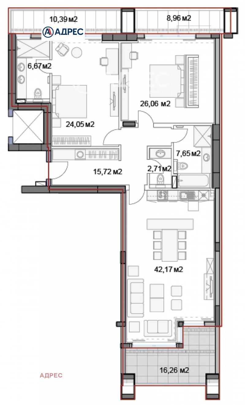 Продава 3-СТАЕН, гр. Варна, к.к. Слънчев ден, снимка 4 - Aпартаменти - 46239663