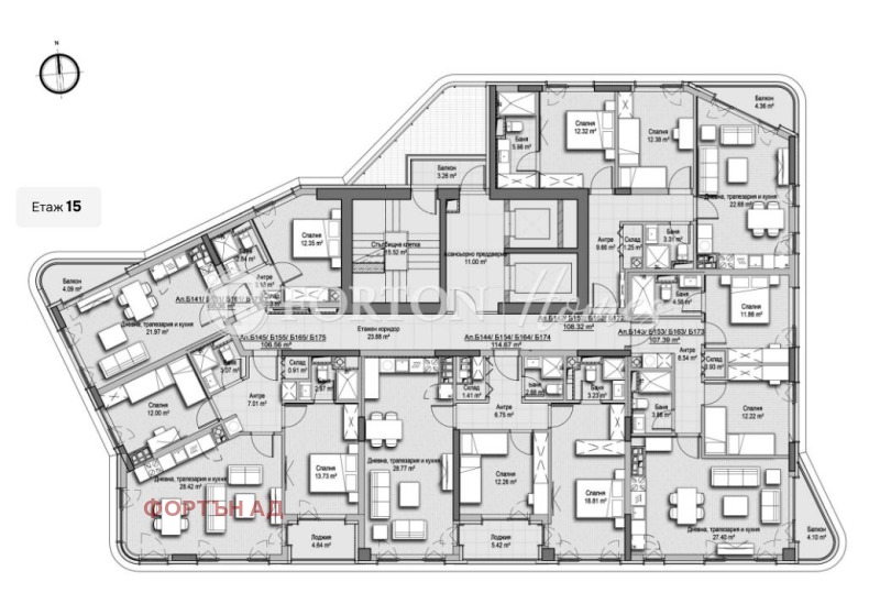 En venta  2 dormitorios Sofia , Vitosha , 107 metros cuadrados | 54335348 - imagen [7]