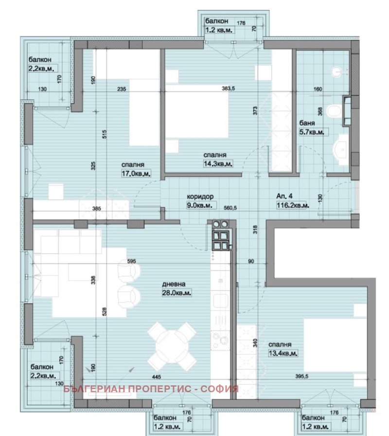 Продава 4-СТАЕН, гр. София, Овча купел, снимка 3 - Апартаменти - 51977661