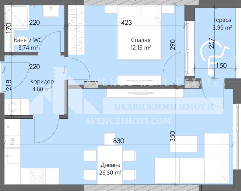 Myytävänä  1 makuuhuone Plovdiv , Karšijaka , 71 neliömetriä | 86264001 - kuva [2]
