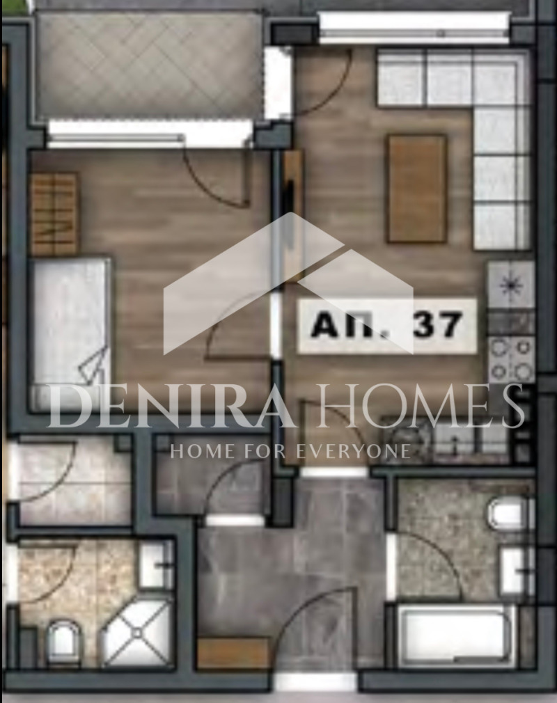 In vendita  1 camera da letto Sofia , Malinova dolina , 53 mq | 18911890 - Immagine [4]