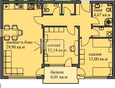 À venda  2 quartos Varna , m-t Ptchelina , 104 m² | 74456507 - imagem [2]