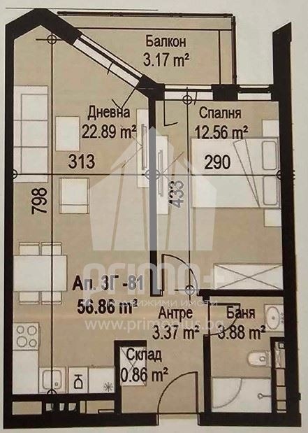 Продава 2-СТАЕН, гр. София, Банишора, снимка 2 - Aпартаменти - 49460627