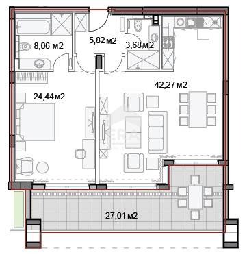 Продава 2-СТАЕН, гр. Варна, к.к. Слънчев ден, снимка 11 - Aпартаменти - 49461024