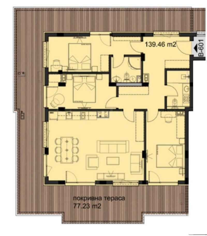 Продава 4-СТАЕН, к.к. Слънчев бряг, област Бургас, снимка 2 - Апартаменти - 53133981