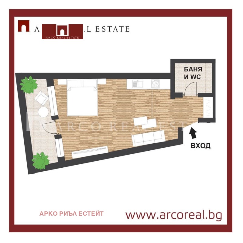 Te koop  Studio regio Boergas , Primorsko , 42 m² | 25271728 - afbeelding [2]