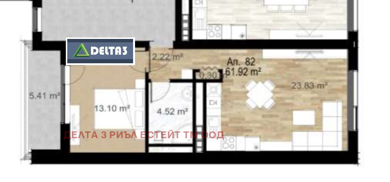 Satılık  1 yatak odası Sofia , Zona B-5 , 73 metrekare | 13030704 - görüntü [9]