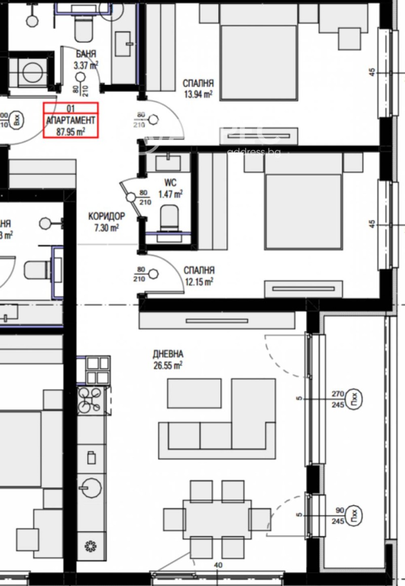 Продава 3-СТАЕН, гр. София, Овча купел 2, снимка 3 - Апартаменти - 52392005
