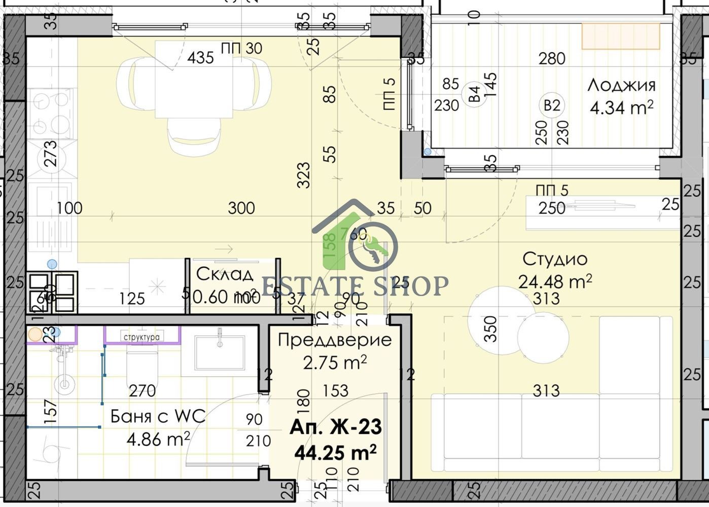 Продава 1-СТАЕН, гр. Пловдив, Остромила, снимка 5 - Апартаменти - 55362522