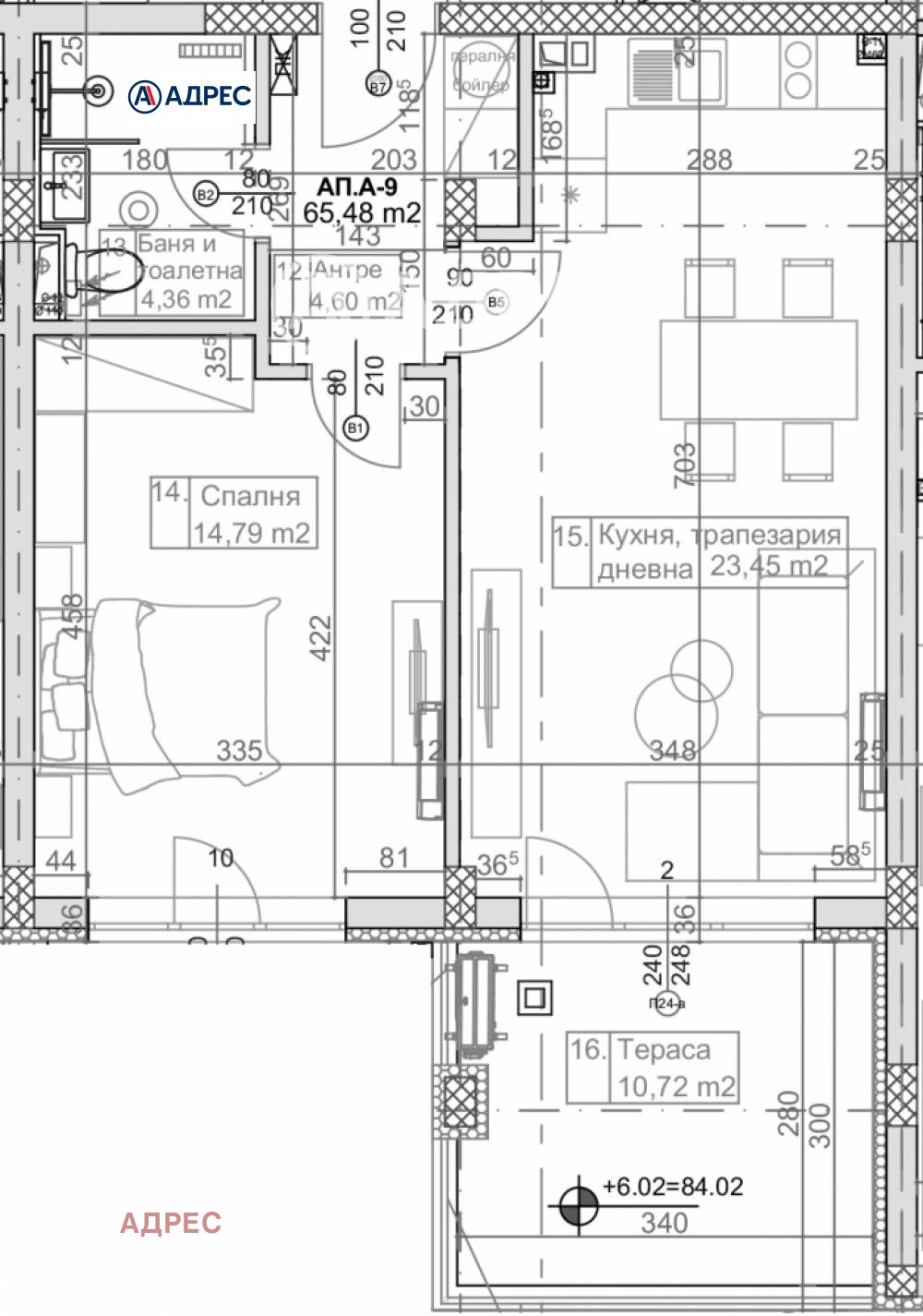 Продава 2-СТАЕН, гр. Варна, к.к. Слънчев ден, снимка 2 - Апартаменти - 54075982