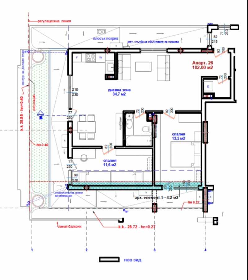 Продава  3-стаен град Бургас , Център , 117 кв.м | 64971813 - изображение [4]