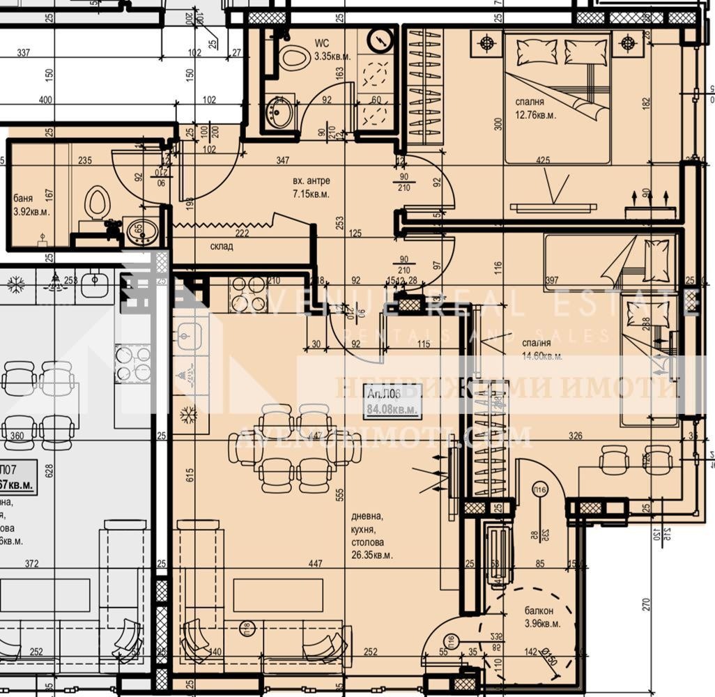 Продава 3-СТАЕН, гр. Пловдив, Южен, снимка 2 - Апартаменти - 51841500