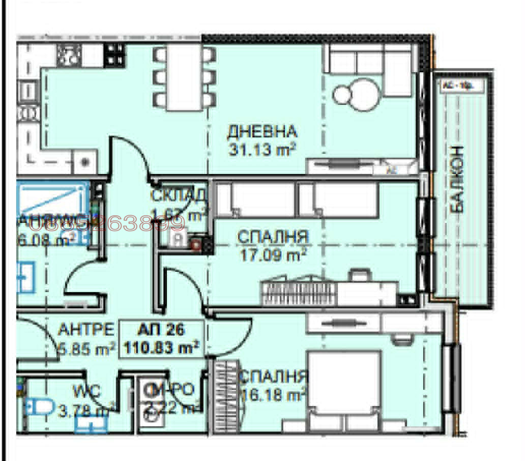 Продава 3-СТАЕН, гр. Божурище, област София област, снимка 4 - Апартаменти - 55848177