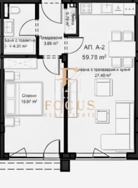 Продава 2-СТАЕН, гр. Пловдив, Остромила, снимка 2 - Апартаменти - 53615676