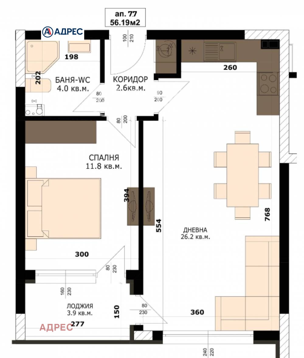 Продава 2-СТАЕН, гр. Варна, Кайсиева градина, снимка 4 - Апартаменти - 55802674