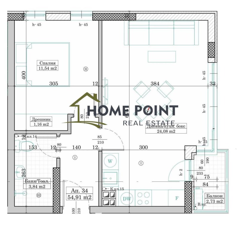 Продава 2-СТАЕН в град Варна, Левски 1 - 64 кв.м / 130 715 € » 255 656.32 лв., ХОУМПОЙНТ