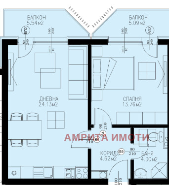 Продава 2-СТАЕН, гр. София, Драгалевци, снимка 2 - Aпартаменти - 46699883