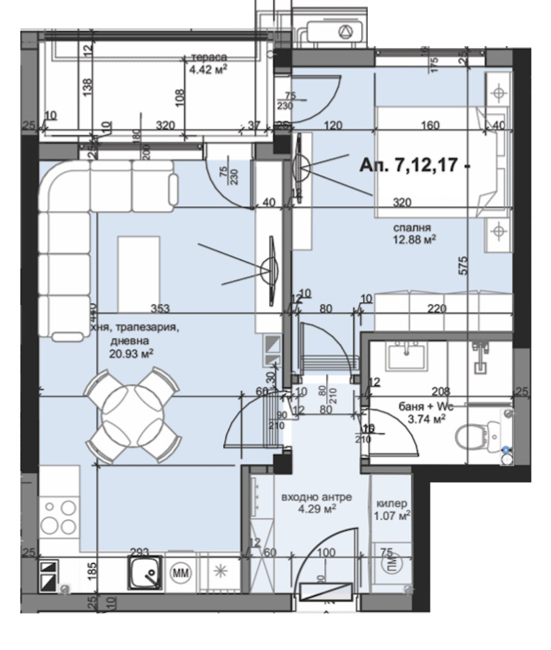 Продава 2-СТАЕН, гр. Пловдив, Кършияка, снимка 1 - Aпартаменти - 49558578