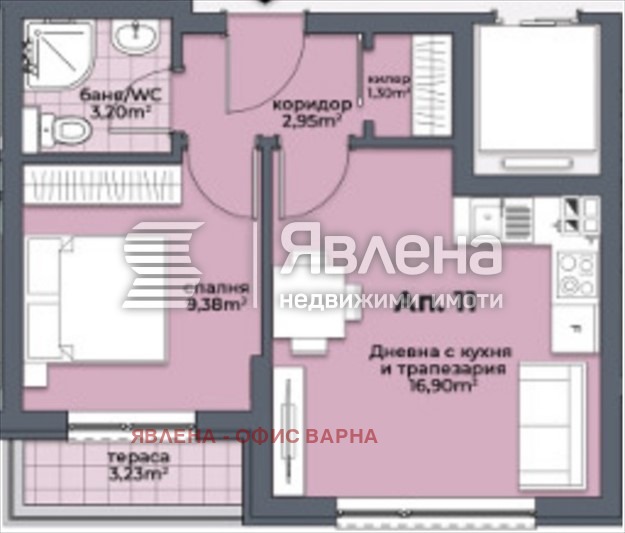 Продава 2-СТАЕН, гр. Варна, Аспарухово, снимка 2 - Aпартаменти - 48670620