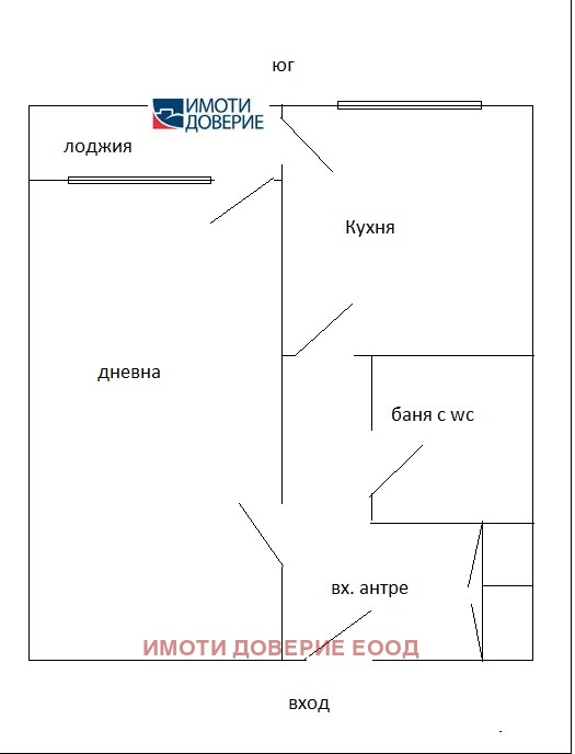 Till salu  1 sovrum Sofia , Drujba 2 , 49 kvm | 67444263