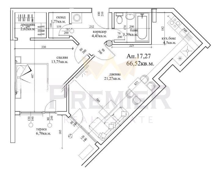 Zu verkaufen  1 Schlafzimmer Sofia , Gorubljane , 75 qm | 64266089 - Bild [2]