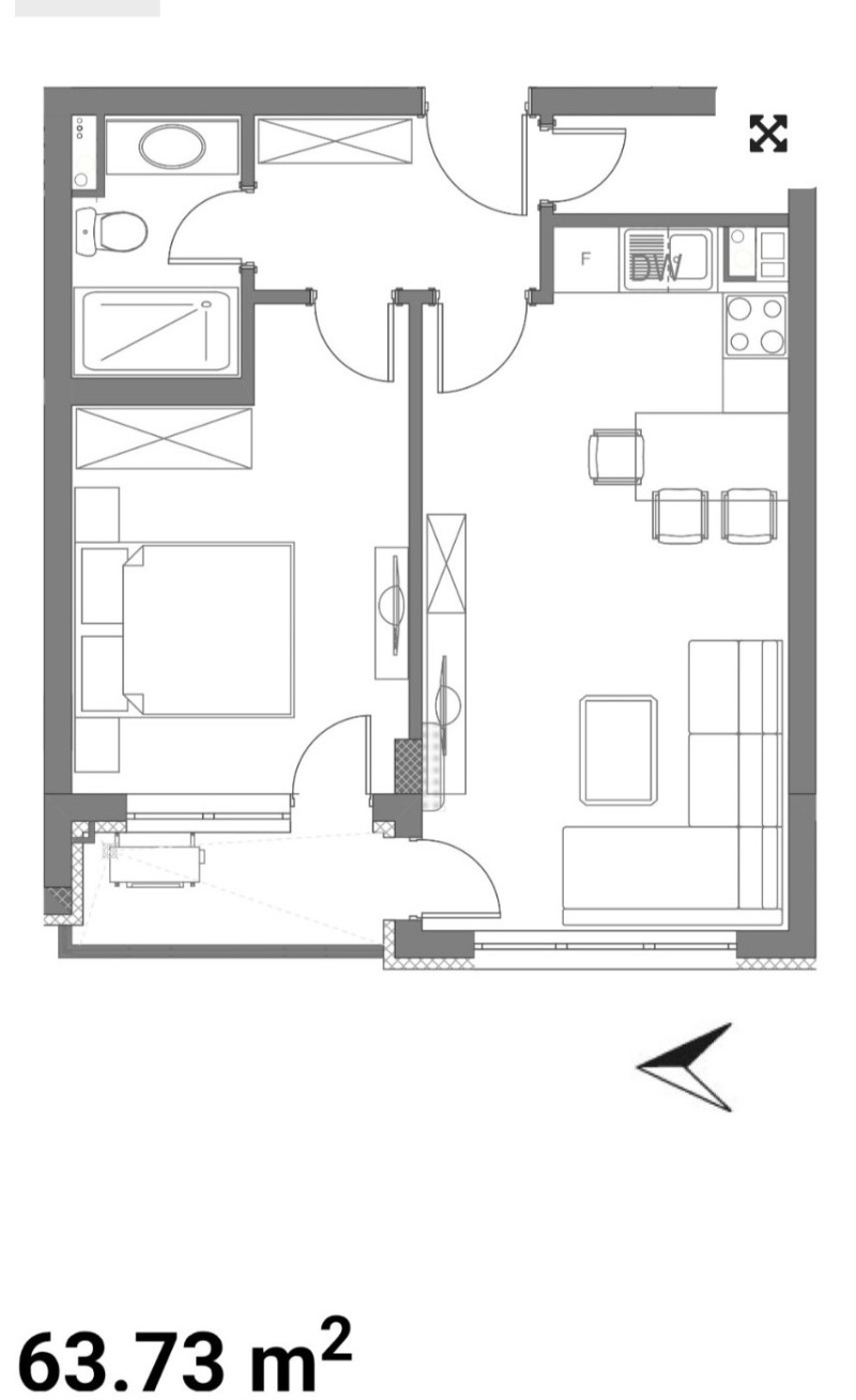 À vendre  1 chambre Sofia , Darvenitsa , 64 m² | 66338340 - image [7]