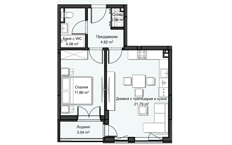 Продава 2-СТАЕН, гр. Пловдив, Христо Смирненски, снимка 2 - Апартаменти - 52649719