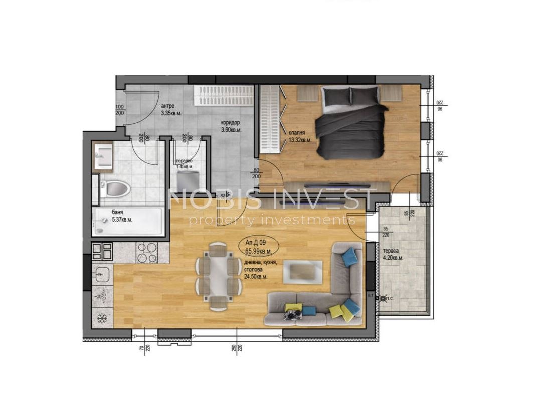 Продава 2-СТАЕН, гр. Пловдив, Остромила, снимка 10 - Апартаменти - 54644850