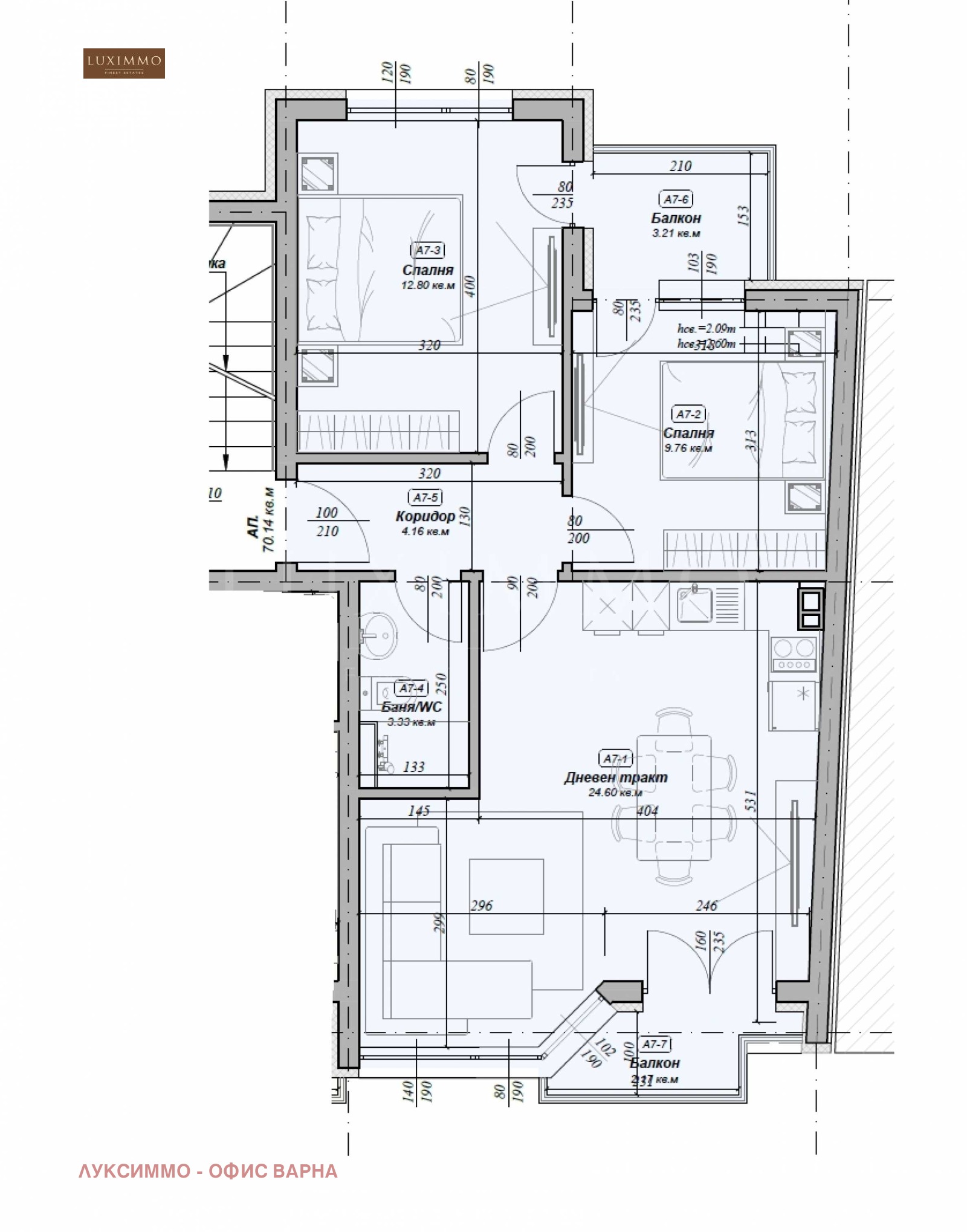 Продава 3-СТАЕН, гр. Варна, Погреби, снимка 4 - Апартаменти - 56583548