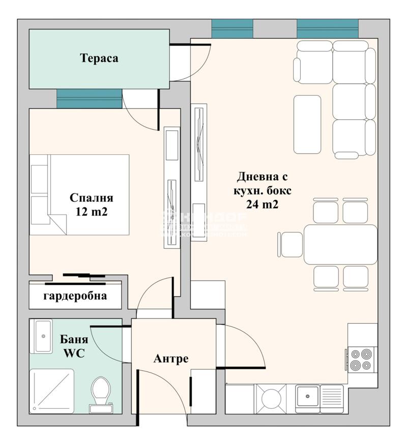 À vendre  1 chambre Plovdiv , Vastanitcheski , 63 m² | 42542943 - image [2]
