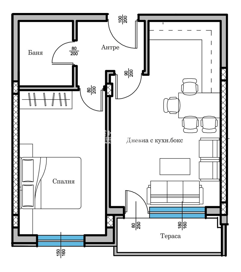 Till salu  1 sovrum Plovdiv , Centar , 58 kvm | 90214679 - bild [2]