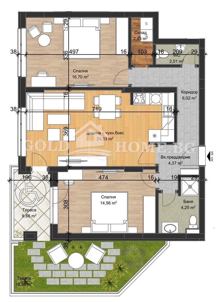Продава 3-СТАЕН, гр. Пловдив, Остромила, снимка 3 - Апартаменти - 52549269