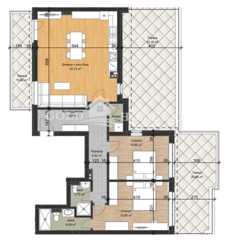 Продава 3-СТАЕН, гр. Пловдив, Остромила, снимка 4 - Апартаменти - 52549269