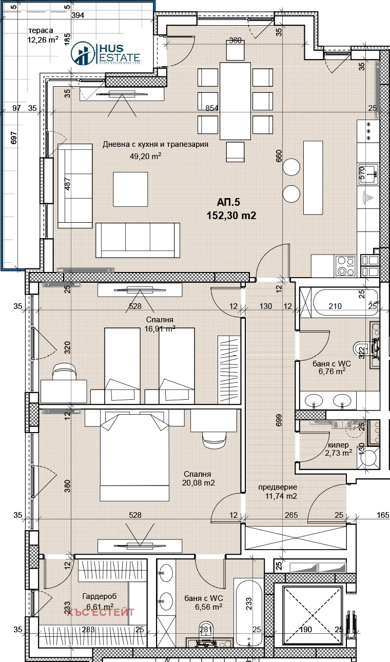 Продава  3-стаен град София , Лозенец , 180 кв.м | 95516707 - изображение [2]