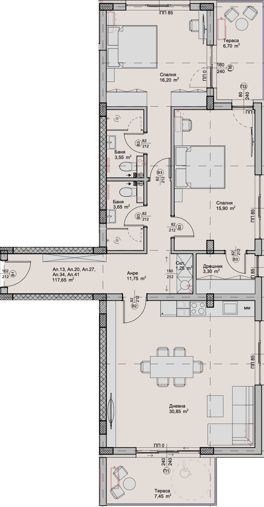 Продава 3-СТАЕН, гр. Пловдив, Христо Смирненски, снимка 2 - Апартаменти - 50770348