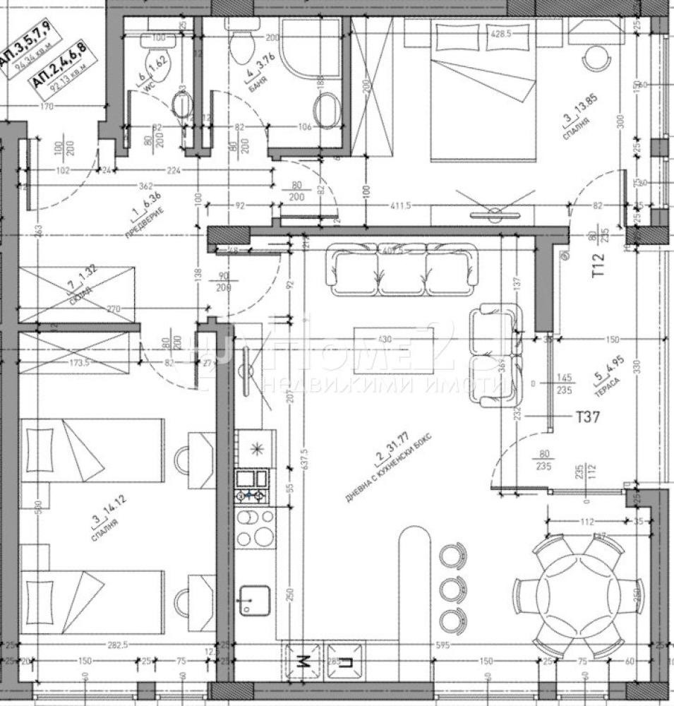 Продава 3-СТАЕН, гр. София, Студентски град, снимка 7 - Апартаменти - 54329458