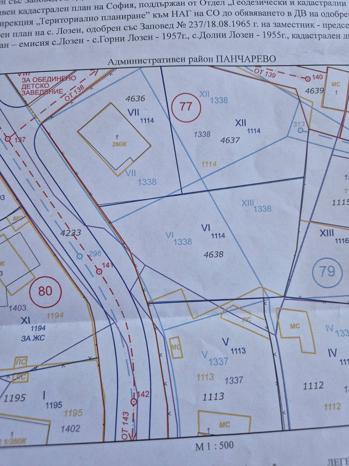 Продава ПАРЦЕЛ, гр. София, с. Лозен