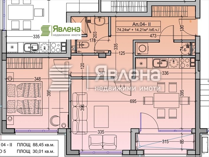 Продаја  1 спаваћа соба Софија , Драгалевци , 86 м2 | 74698902 - слика [10]