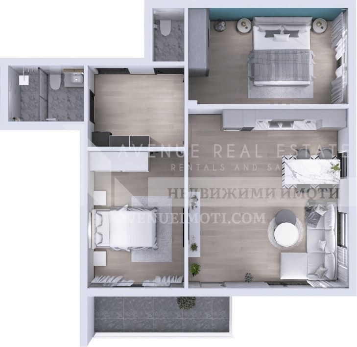 À venda  2 quartos Plovdiv , Iujen , 100 m² | 43781380 - imagem [2]