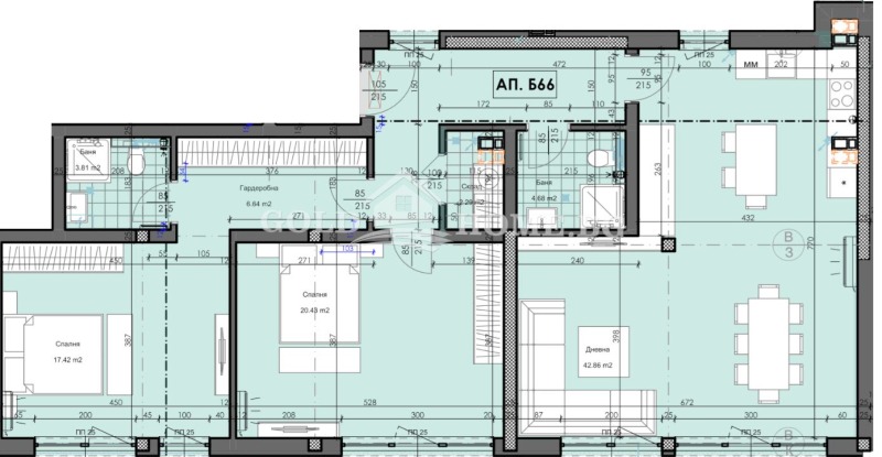 Продава 3-СТАЕН, гр. Пловдив, Гагарин, снимка 3 - Апартаменти - 53520565